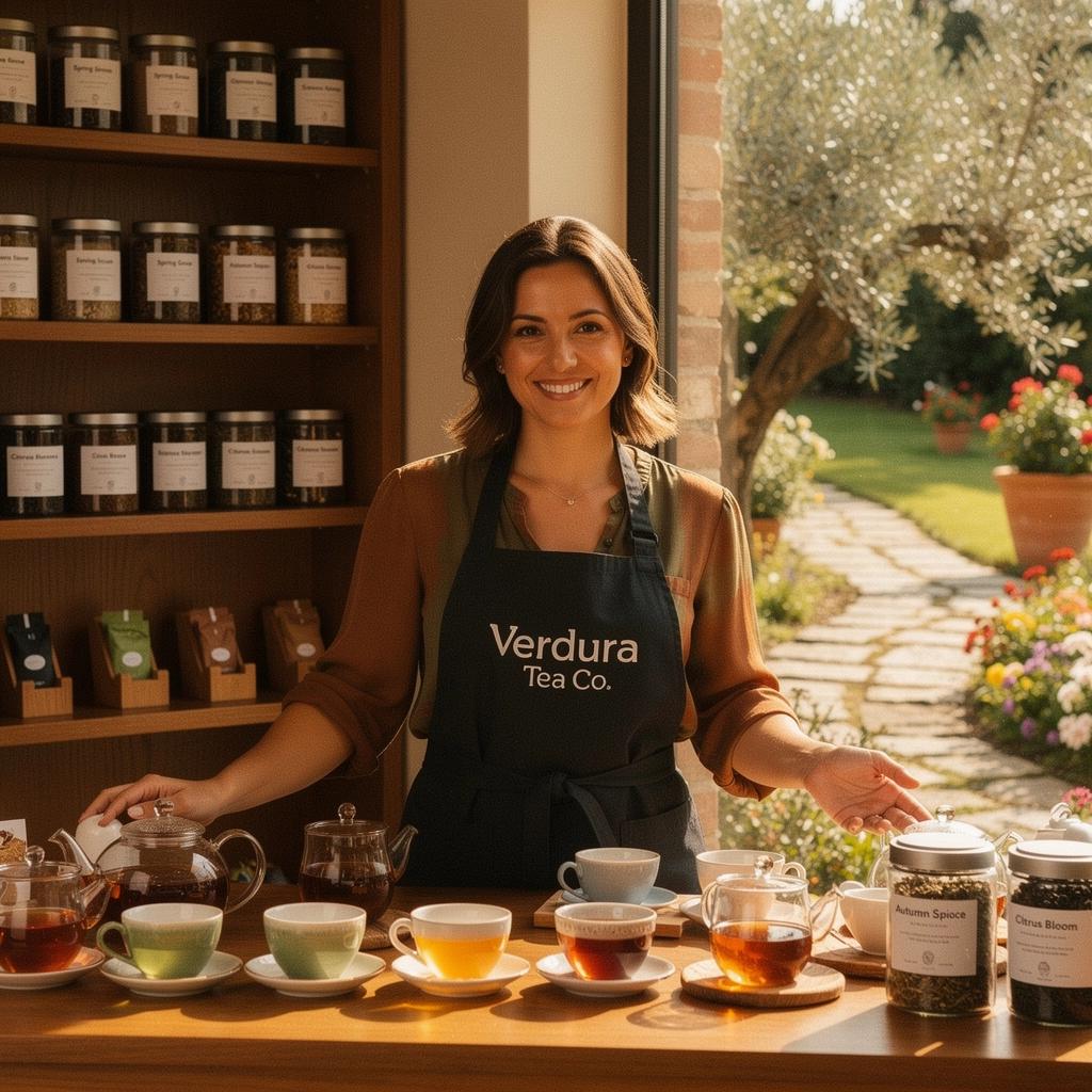 Un assortimento di tè alle erbe in una scatola elegante, perfetto per il benessere stagionale.